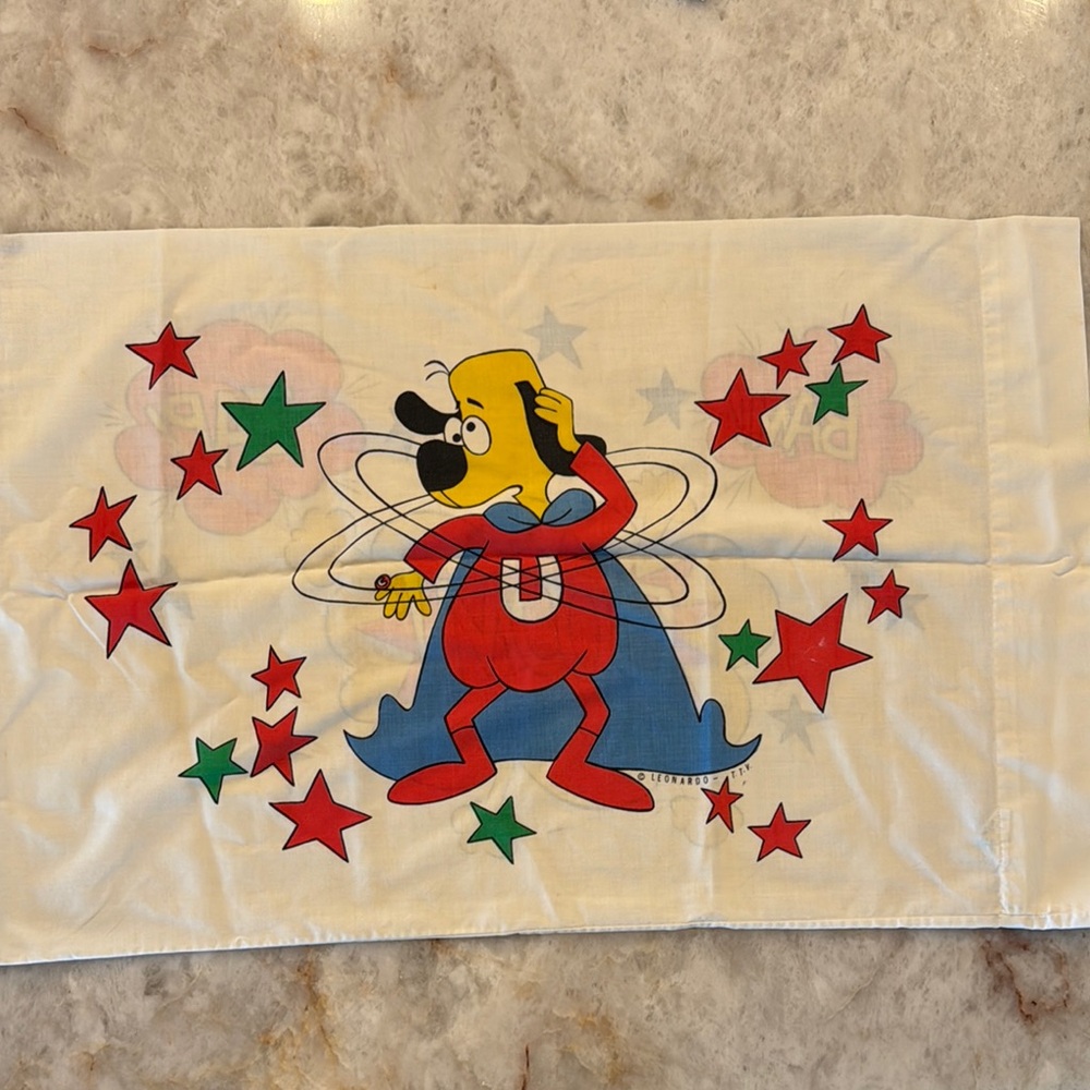 Underdog Cartoon Pillowcase vintage
